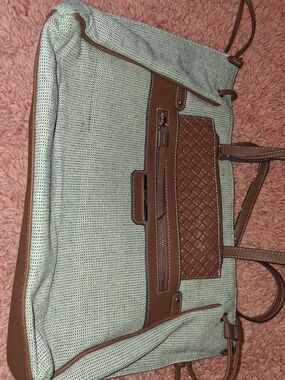 Rosetti Brown & Cream Woven Tote